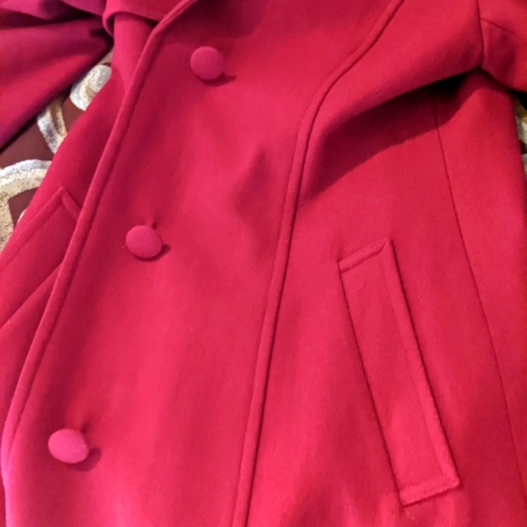 Sara Steven Heavy red winter coat - Picture 8 of 9